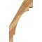 Ekena Millwork 6"W x 16"D x 28"H Merced Rough Sawn Knee Brace, Western Red Cedar BRC06X16X28MRC00RWR - alternate 4